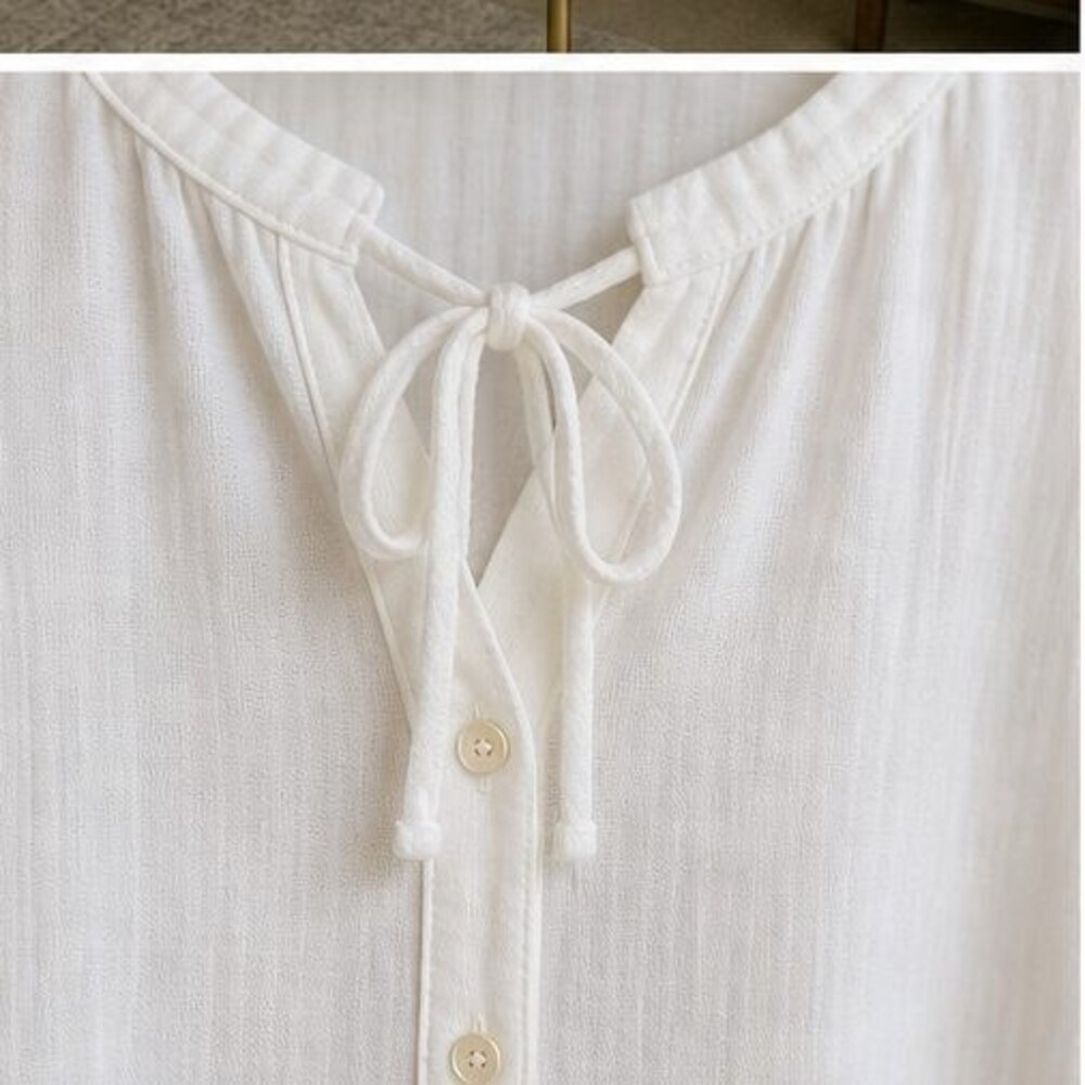 Ivory Ruffle Blouse - Picture 4 of 6